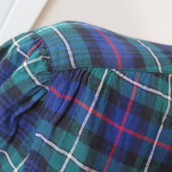 Polo Ralph Lauren Plaid Blouse with Bow-Tie Collar - Picture 3 of 13